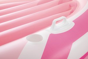 Różowy materac do pływania Z DASZKIEM 244x119x97 cm INTEX 57804 11