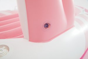 Różowy materac do pływania Z DASZKIEM 244x119x97 cm INTEX 57804 12