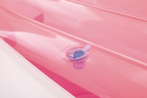 Różowy materac do pływania Z DASZKIEM 244x119x97 cm INTEX 57804 10