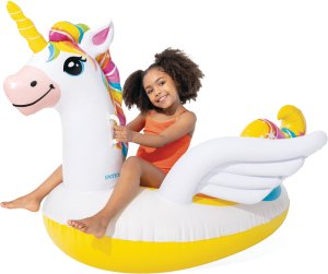 Duży dmuchany materac do pływania JEDNOROŻEC 198x140x97 cm INTEX 57561 5