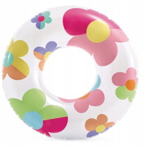 Koło dmuchane do pływania o średnicy 81 cm INTEX 59259 kwiaty 1