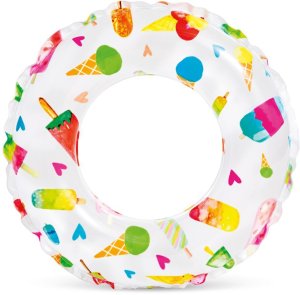 Koło dmuchane do pływania z nadrukiem o średnicy 61 cm INTEX 59241 LODY 1