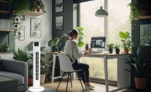 Wentylator LTC PS Wentylator kolumnowy 82cm 50W, LCD, sterowany pilotem 5