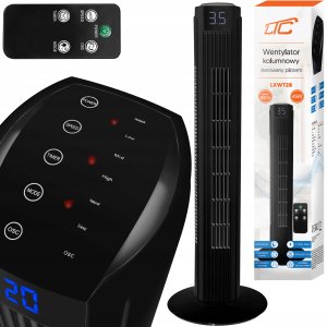 PS Wentylator kolumnowy 82cm 50W, LCD, sterowany pilotem LTC 1