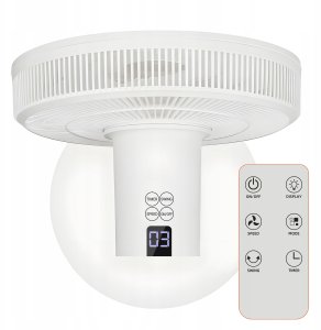 WENTYLATOR STOJĄCY 14" 55W, CYFROWY WYŚWIETLACZ, PILOT, 3 POZIOMY PRĘDKOŚCI 12