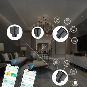 LTC Inteligentne gniazdko WiFi Tuya LTC CZARNE 7