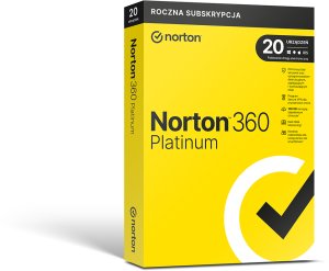 Norton 360 Platinum Antywirus 20 urządzeń 1 rok PC 1