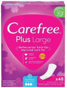 Carefree Plus Large wkładki higieniczne Fresh 48szt. 1