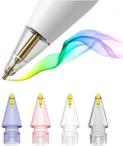 Końcówki do rysika 4smarts Lucid do      Apple Pencil 1. gen./2. gen./USB-C/Pro 4szt wielokolorowe 6