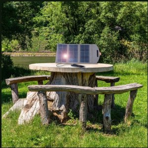 Panel słoneczny 4smarts VoltSolar 20W    2xUBS-A szary 7