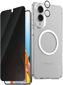 Zestaw ochronny CARE by PanzerGlass      Flagship 3w1 Etui+Szkło Prywatyzujące+Lens do Samsung Galaxy S25 Edge 2