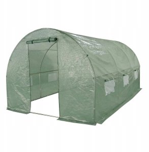 Tunel foliowy szklarnia 2,5x4m zielony stelaż 25 mm 10m2 2