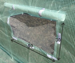 Tunel foliowy szklarnia 2,5x4m zielony stelaż 25 mm 10m2 8