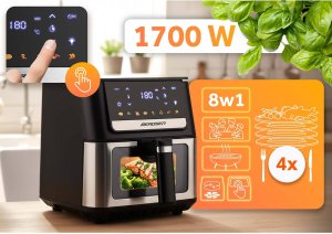 Frytkownica beztłuszczowa Air fryer Berdsen BD-655 czarna 6