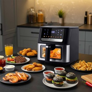 Frytkownica beztłuszczowa Air fryer Berdsen BD-655 czarna 12