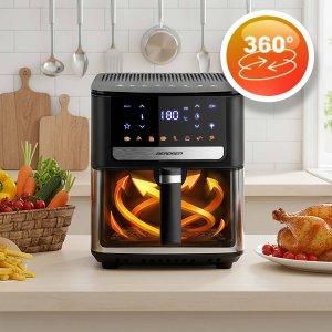Frytkownica beztłuszczowa Air fryer Berdsen BD-655 czarna 14