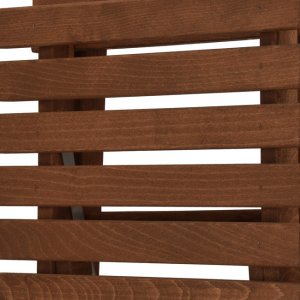 Meble ogrodowe składane drewniane na balkon stół i dwa krzesła impregnowane ciemnobrązowe UNIWERSALNY 5