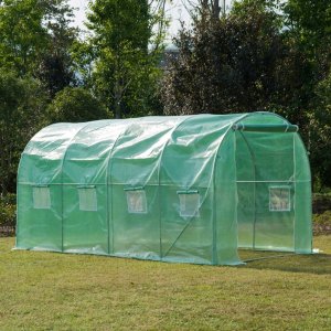 Tunel foliowy szklarnia 2x4,5m zielony rurki 19mm powierzchnia 9m2 3