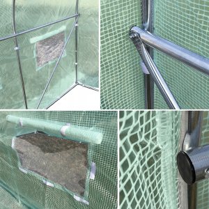 Tunel foliowy szklarnia 2x4,5m zielony rurki 19mm powierzchnia 9m2 10