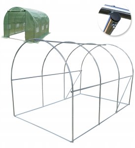Stelaż do tunelu szklarniowego 2x3,5m rurki 25 mm powierzchnia 7m2 1