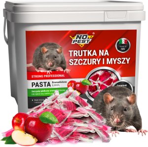 Trutka Trucizna Środek na Myszy Szczury Gryzonie 3kg Czerwona Kostka Bromadiolone Przeciw Myszom Szczurom 1