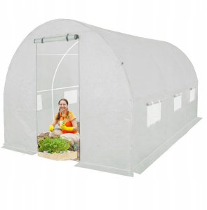 Tunel foliowy szklarnia 2x3m biały stelaż 25 mm 6m2 1