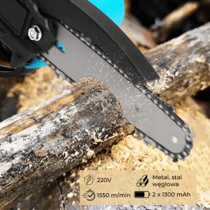 PIŁA ŁAŃCUCHOWA GAŁĘZIÓWKA AKUMULATOROWA 6" RĘCZNA MINI PILARKA DO GAŁĘZI 2