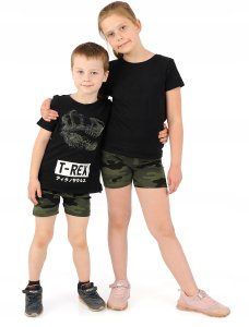 Krótkie spodenki Moro Legginsy 1/2 Kolarki Dziecięce Getry Szorty 134 8