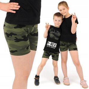 Krótkie spodenki Moro Legginsy 1/2 Kolarki Dziecięce Getry Szorty 122 1