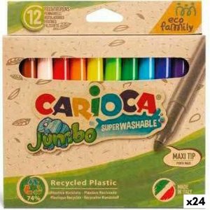 Zestaw markerów Carioca Jumbo Eco Family 24 Części Wielokolorowy (24 Sztuk) 1