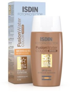Ochrona przeciwsłoneczna z kolorem Isdin Fusion Water Spf 50 Dark 50 ml 1