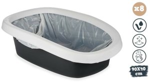 Stojak na Doniczkę Kuweta 90 x 40 cm Biały (8 Sztuk) 2