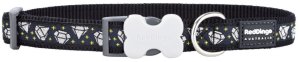 Obroża dla psa Red Dingo STYLE DIAMOND 15 mm x 24-36 cm Czarny 1