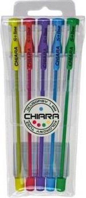 Spark Line Długopis Chiara 0.7mm 5 kolorów etui (165676) 1