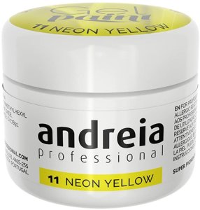 Paznokcie żelowe Andreia Gel Paint 4 ml Żółty Neon 1