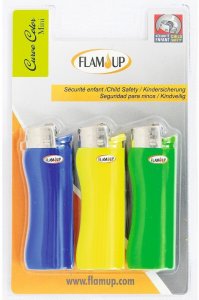 Zapalniczka Flam Up Curve Wielokolorowy 3 Sztuk 1