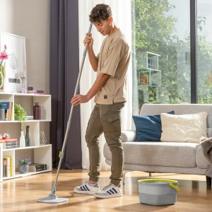 Mop Obrotowy Samoczyszczący z podwójnym pojemnikiem na wodę Selimop InnovaGoods 1