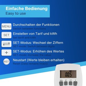 REV Energy Cost Measuring Device digital compact white 5