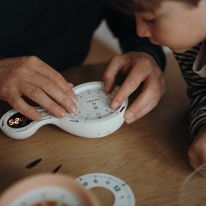 Kidywolf analog & digital Alarm Clock light blue 2