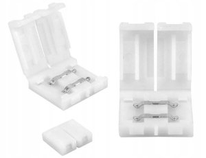 Złącze taśmy LED 10mm dwustronny zatrzask 1
