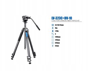 Leofoto statyw Manba LV-323C+BV-10 2