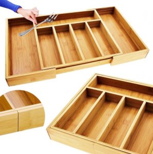 WKŁAD DO SZUFLAD ROZSUWANY 31/52x31,5x6CM BR-8396 2