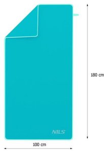 NILS NCR12 RĘCZNIK Z MIKROFIBRY MORSKI 180X100 CM 6