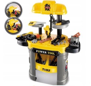 BABY MIX WARSZTAT DLA DZIECI POWER TOOL ŻÓŁTY 4