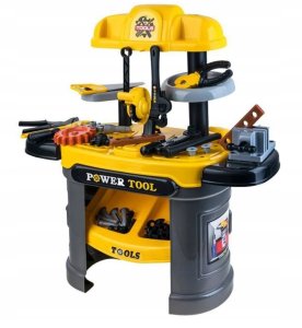 BABY MIX WARSZTAT DLA DZIECI POWER TOOL ŻÓŁTY 7