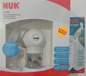 NUK LAKTATOR ELEKTRYCZNY DWUFAZOWY LUNA + GRATIS 1