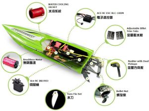 Thunder Tiger Olympian Extreme Jet sprint racing 2.4GHz RTR bezszczotkowa - żółty (TT/5127-F11Y) 4