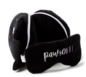 Relaxeazzz Kot Feline Fine Pluszowy Zestaw: Podszuka + Opaska Na Oczy 2