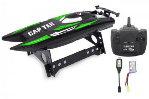 Jamara Speedboot LiPo 7,4V czarny/zielony 2,4GHz 3