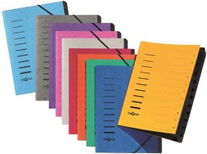 PAGNA Ordnungsmappe 7 Fächer 1-7 aubergine 2